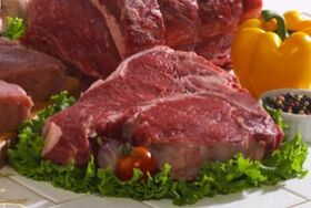 carne e vegetais para prostatite